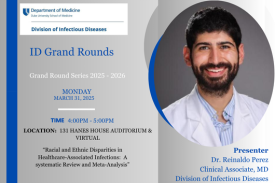 ID Grand Rounds, Monday 3/31, Dr. Reinaldo Perez